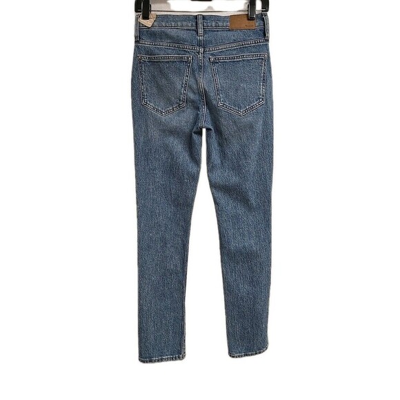Madewell The Mid-Rise Perfect Vintage Jean Distressed Blue Women’s Size 23 NWT - Picture 3 of 12